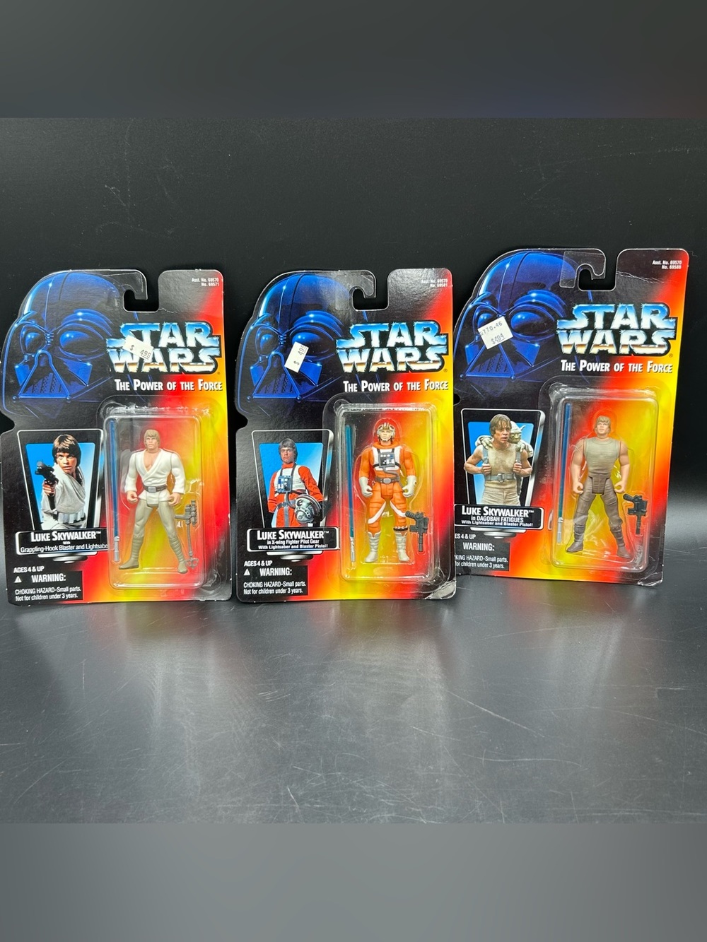 1995 Kenner Star Wars POTF Luke Skywalker Sealed Figure Lot of 3